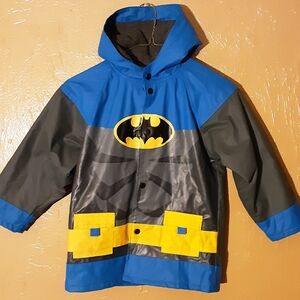 Western Chief Superhero Raincoat - Blue, Black, and Yellow Batman